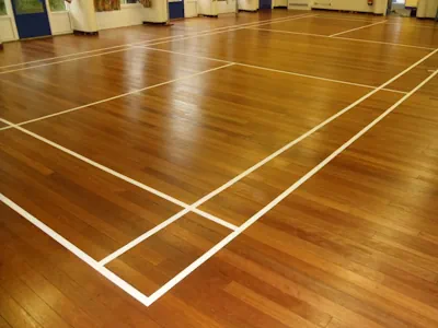 Basketball court floor polishing and restoration in Wollongong